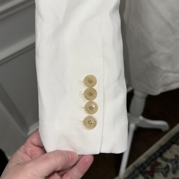 LOFT Women’s Fluid Modern Blazer Whisper White Jacket sz 4 - Picture 8 of 13